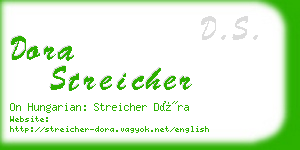 dora streicher business card